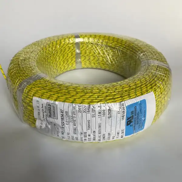 silicone rubber fiber glass wire